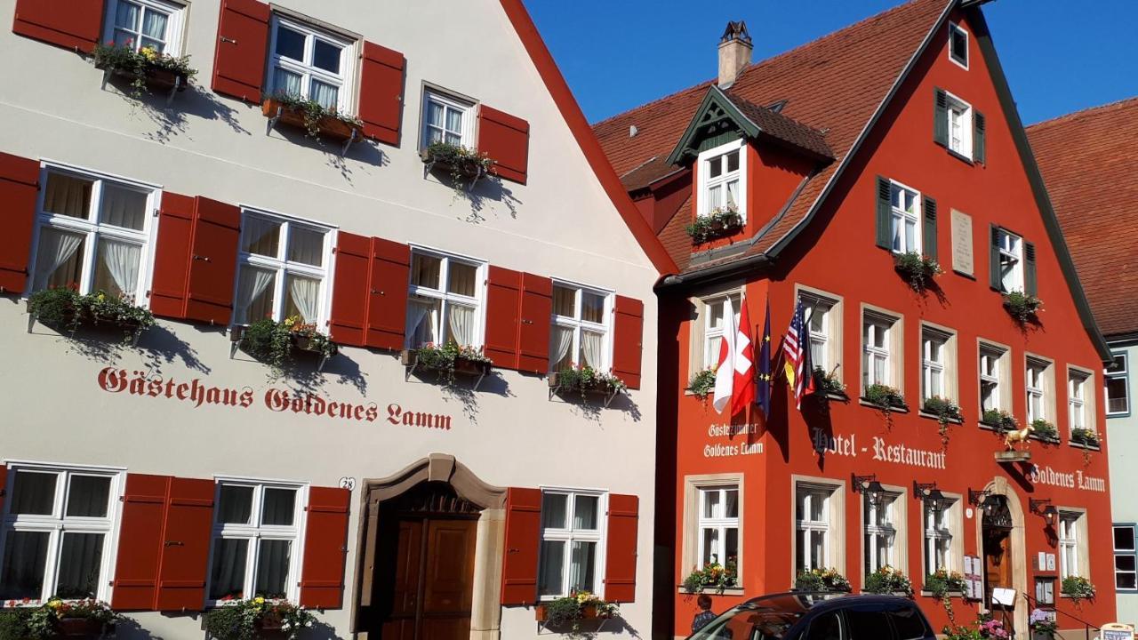 Hotel-Restaurant Goldenes Lamm Dinkelsbuehl Exterior photo