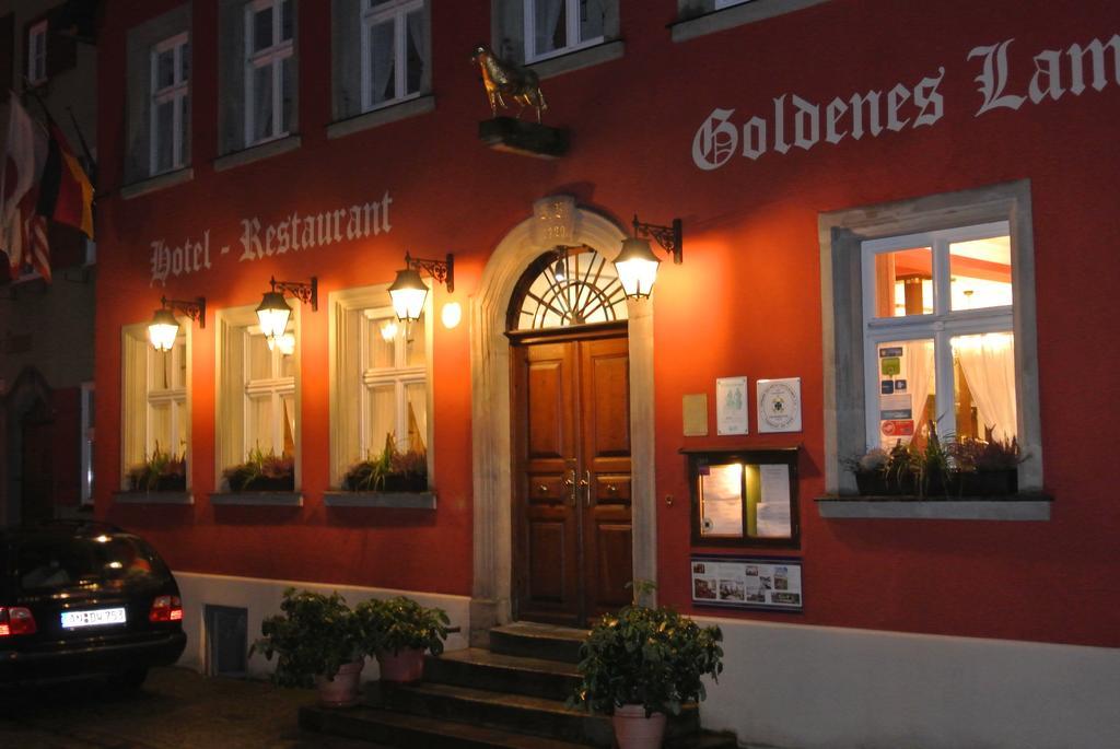 Hotel-Restaurant Goldenes Lamm Dinkelsbuehl Exterior photo